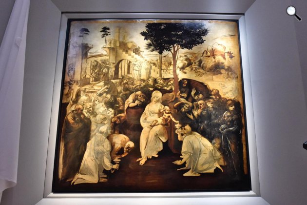 Leonardo da Vinci: Háromkirályok imádása, 1481-1482, Uffizi Képtár (Fotó:thestar.com) 