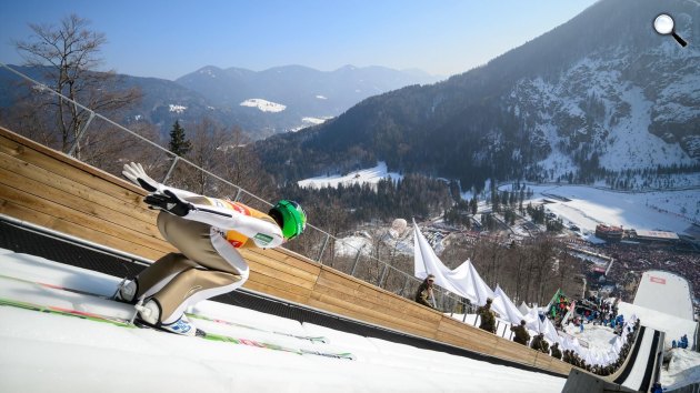 Peter Prevc siúgró, Síugró Világkupa, Planica, Szlovénia (Fotó: Eurosoprt)