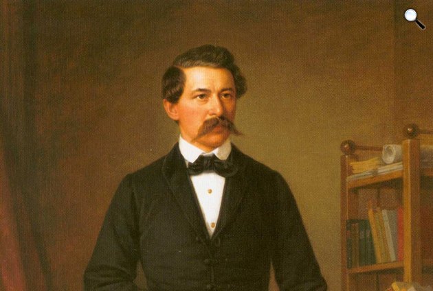Barabás Miklós: János Arany portréja, 1884 - részlet (Fotó: Wikipédia)