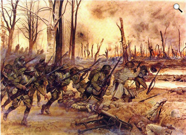 A Harlem Hellfighters szakasz Franciaországban, 1917-18 (Fotó: Wikipédia)
