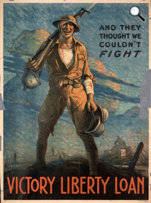 Amerikai propaganda poszter az első világháború idején (Fotó: History on the Net)