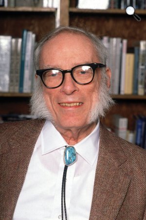 Isaac Asimov (1920-1992) író, biokémikus (Fotó: babelio.com)