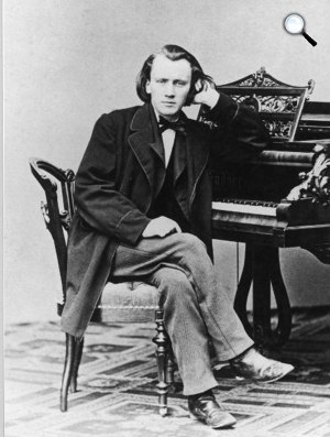 Johannes Brahms (1833-1897) zeneszerző, zongorista (Fotó: Wikipédia)