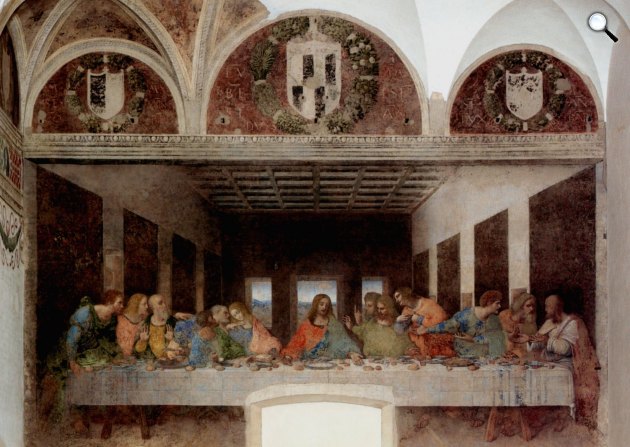 Leonardo da Vinci: Utolsó vacsora (Il Cenacolo), 1493-1498 (Fotó: studiarapido.it)