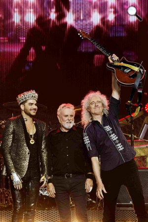 Queen (Roger Taylor és Brian May) és Adam Lambert (Fotó: Xavier Vila)