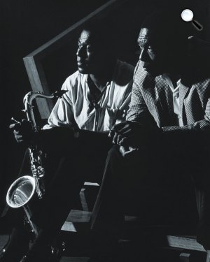 Archie Shepp szaxofonos és John Coltrane szaxofonos (Fotó: jazztimes.com)