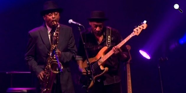 Archie Shepp szaxofonos és Marcus Miller jazzgitáros koncertje (Fotó: jazztimes.com)
