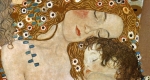 Gustav Klimt: Egy anya három éve - Anya és gyermeke - részlet (Fotó: klimtgallery.com)