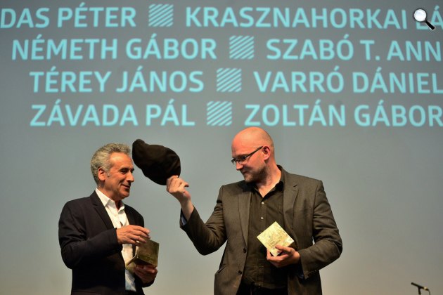Kepes András és Jászberényi Sándor - Libri-díj nyertesek, 2017 (Fotó: Egyed Péter)