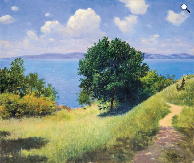 Szinyei Merse Pál (1845-1920): Szép idő (Derűs idő a Balatonon), 1917 (Fotó: Virág Judit Galéria)