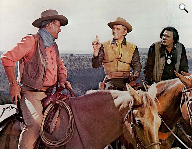 Rabold el az aranyat! - John Wayne, Kirk Douglas és Howard Keel, 1967 (Fotó: listal.com)