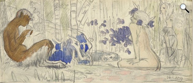 Vaszary János grafikája - Rippl Rónai Ödön gyűjteménye (Fotó: smmi.hu)