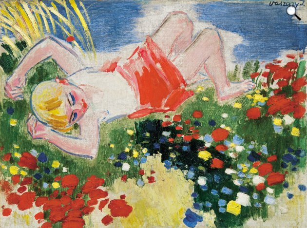  Vaszary János (1867-1939): Kislány a réten, 1930-as évek második fele (Fotó: Virág Judit Galéria)
