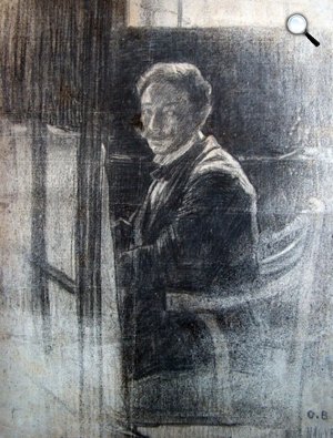 Iványi-Grünwald Béla: Önarckép, 1986 (Fotó: OSZK)
