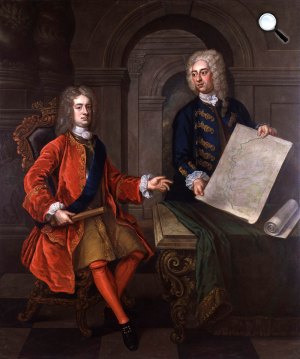 John Churchill, Marlborough első hercege és John Armstrong (Fotó: ismeretlen művész, NPG)