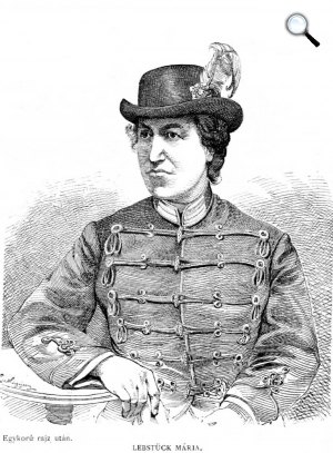 Lebstück Mária (1830-1892) honvéd főhadnagy (Fotó: OSZ)