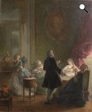 Madame Dupin és Jean-Jacques Rousseau, 1747 (Fotó: Wikipédia)