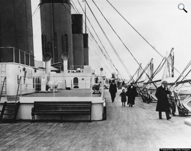 A Titanic fedélzete, 1912 (Fotó: Wikipédia)