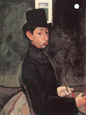 Berény Róbert: Cilinderes önarckép, 1907 (Fotó: Virág Judit Galéria)