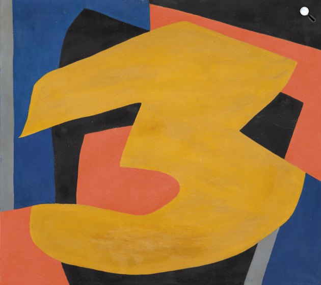 Kassák Lajos (1887-1967): Kompozíció 3., 1960 (Fotó: Sotheby's)