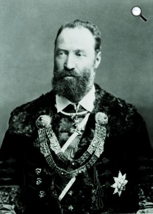 Gróf zicsi és vázsonykői Zichy Jenő (1837-1906), szakíró, politikus, Ázsia-kutató, 1900 (Fotó: OSZK)