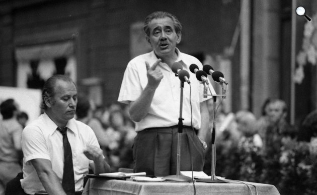 Aczél György (1917-1991) kultúrpolitikus, 1978 (Fotó: Fortepan)