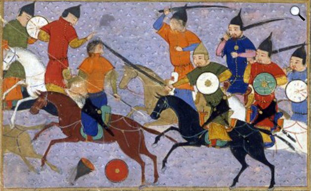  Mongol és kínai katonák csatája 1211-ben (Fotó: Wikipédia)