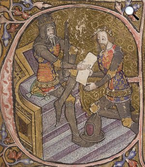 III. Eduárd angol király és fia, Eduárd herceg, a Fekete Herceg, 1390 (Fotó: Wikipédia)