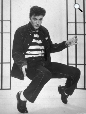 Elvis Presley (1935-1977) énekes, színész, Jailhouse Rock (Fotó: listal.com)