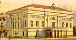 A Pesti Magyar (később Nemzeti) Színház épülete, 1837 (Fotó: OSZK)