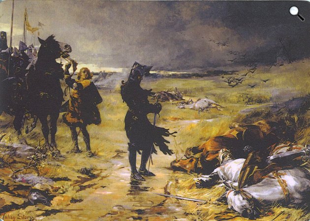 Julian Russel: A Fekete Herceg a crecy-i csatánál (Fotó: Wikiart)