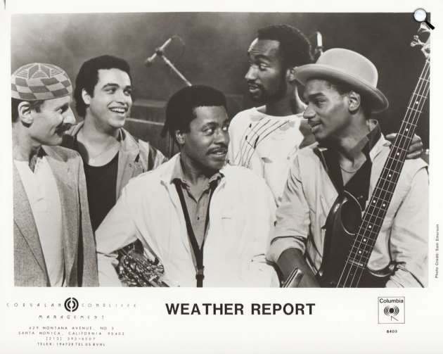 Weather Report - Zawinul, Cinélu, Shorter, Hakim, Bailey (Fotó: Sam Emerson)