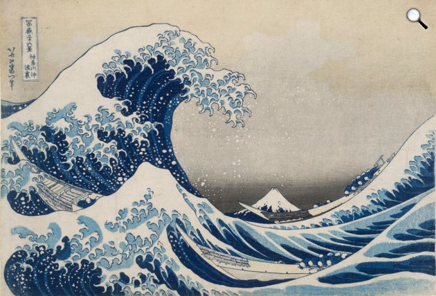 Kacusika Hokuszai: Kanagawa (Fotó: British Museum)
