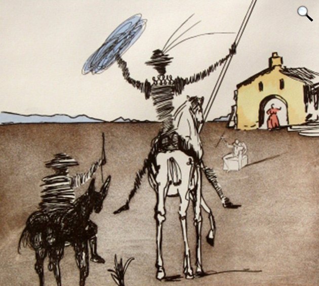Salvador Dalí: Az elmés nemes Don Quijote de La Mancha (Fotó: Wikiart)