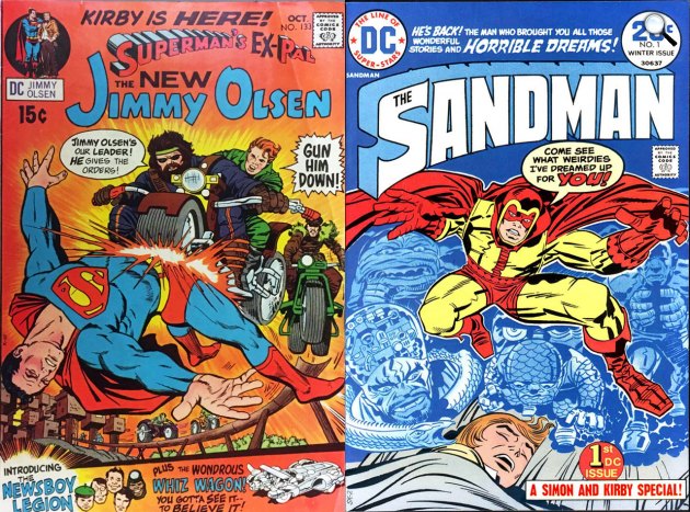 Jack Kirby: Superman's Pal Jimmy Olsen és Ssndman képregények- DC Comics (Fotó: @KirbyMuseum)