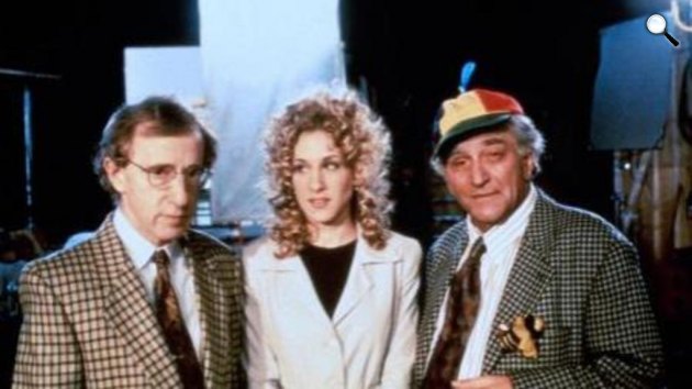 Napsugár fiúk - Woody Allen, Sarah Jessica Parker és Peter Falk, 1996 (Fotó: listal.com)