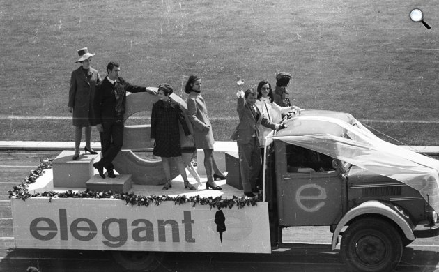 Színészek-Újságírók Rangadó (SZÚR), Koncz Zsuzsa és Aradszky László, 1969 (Fotó: Fortepan)