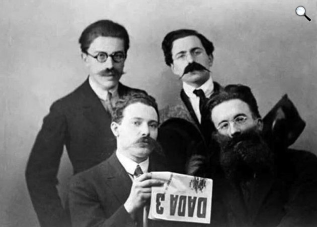 André Breton, René Hislum, Louis Aragon és Paul Eluard, 1919 