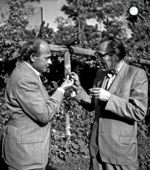 Szabó Lőrinc és Tamási Áron (Fotó: Liptákék / PIM / Europeana collections)