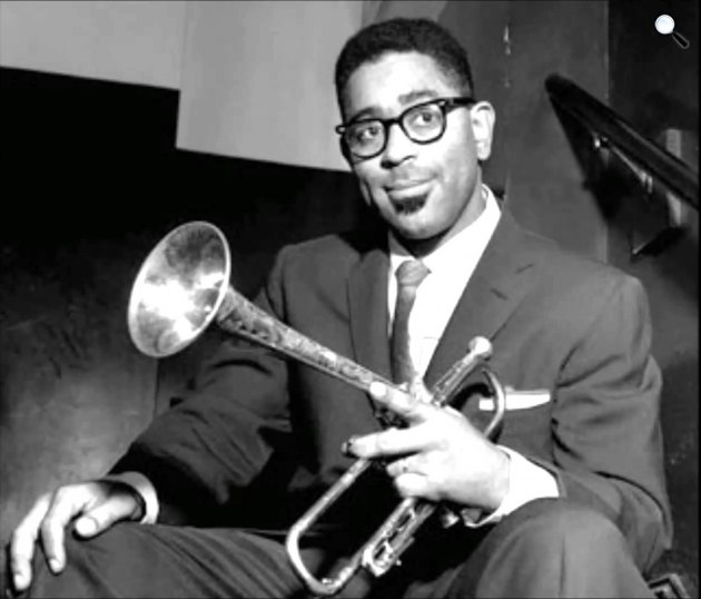 Dizzy Gillespie (1917-1993) jazztrombitás, a bebop úttörője (Fotó: listal.com)