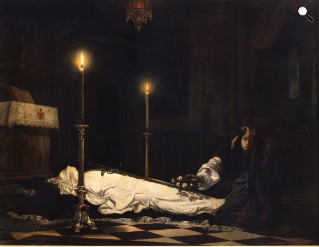 Madarász Viktor: Hunyadi László siratása, 1859 (Fotó: MNG)