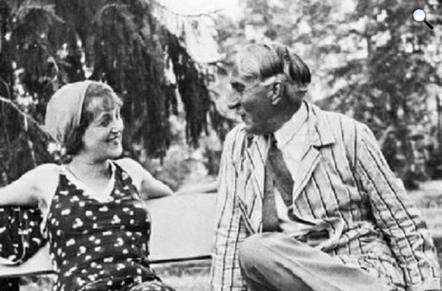 Móra Ferenc író és és kései szerelme, Kalmár Ilona, 1932 (Fotó: PIM)