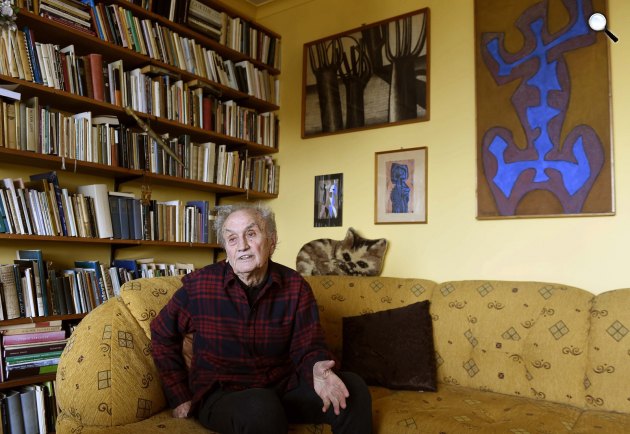 Tornai József Kossuth- és József Attila-díjas költő, író, műfordító, 2017 (MTI Fotó: Bruzák Noémi)