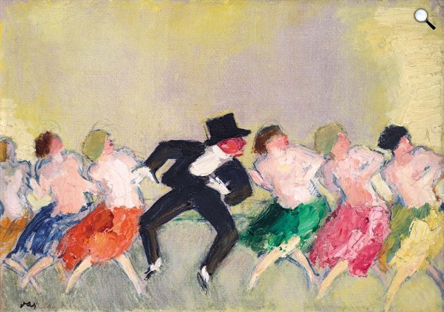 Vaszary János (1867-1939): Párizsi mulató (Mistinguett), 1925 (Fotó: Virág Judit Galéria)