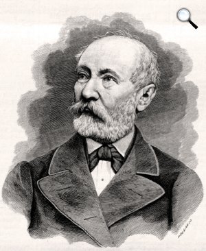 Engel József (1815-1901) szobrász, 1880. május 23.  (Fotó: Vasárnapi Ujság / OSZK)