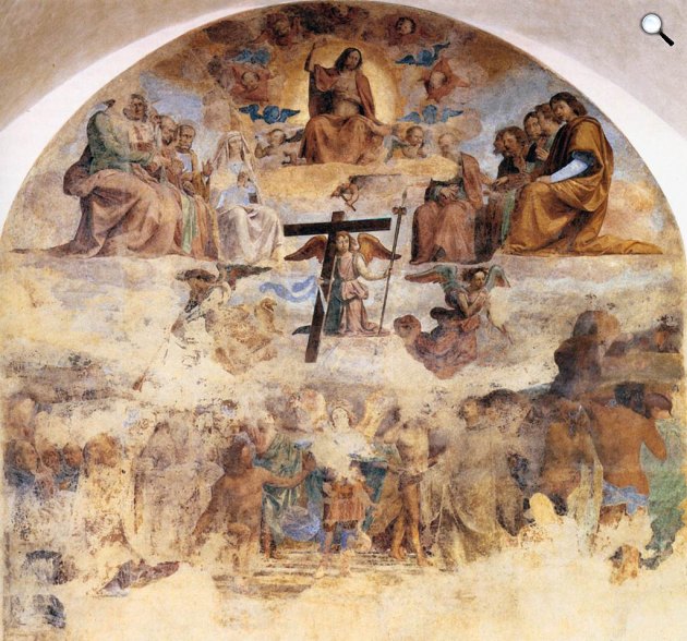 Fra Bartolomeo: Az utolsó ítélet, 1499, freskó (Fotó: Wikiart)