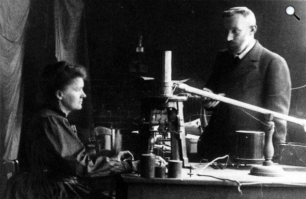 Marie Sklodowska Curie kétszeres Nobel-díjas vegyész, fizikus és férje, Pierre Curie Nobel-díjas fizikus (Fotó: Wikimédia)