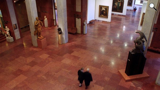 A Magyar Nemzeti Galéria – a Kupolacsarnok (MTI Fotó: Féner Tamás)