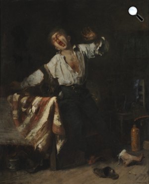 Munkácsy Mihály: Ásító inas, 1869 (Fotó: Pákh Imre Gyűjtemény / Kogart)