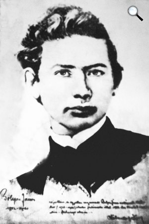 Lühnsdorf Károly rajza Adler Mór festményéről: Bolyai János (1802-1860) matematikus (Fotó: Wikipédia)